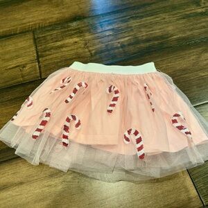 Sweet wink candy cane, tutu skirt size 2 to 4 years